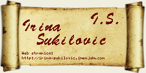 Irina Šukilović vizit kartica